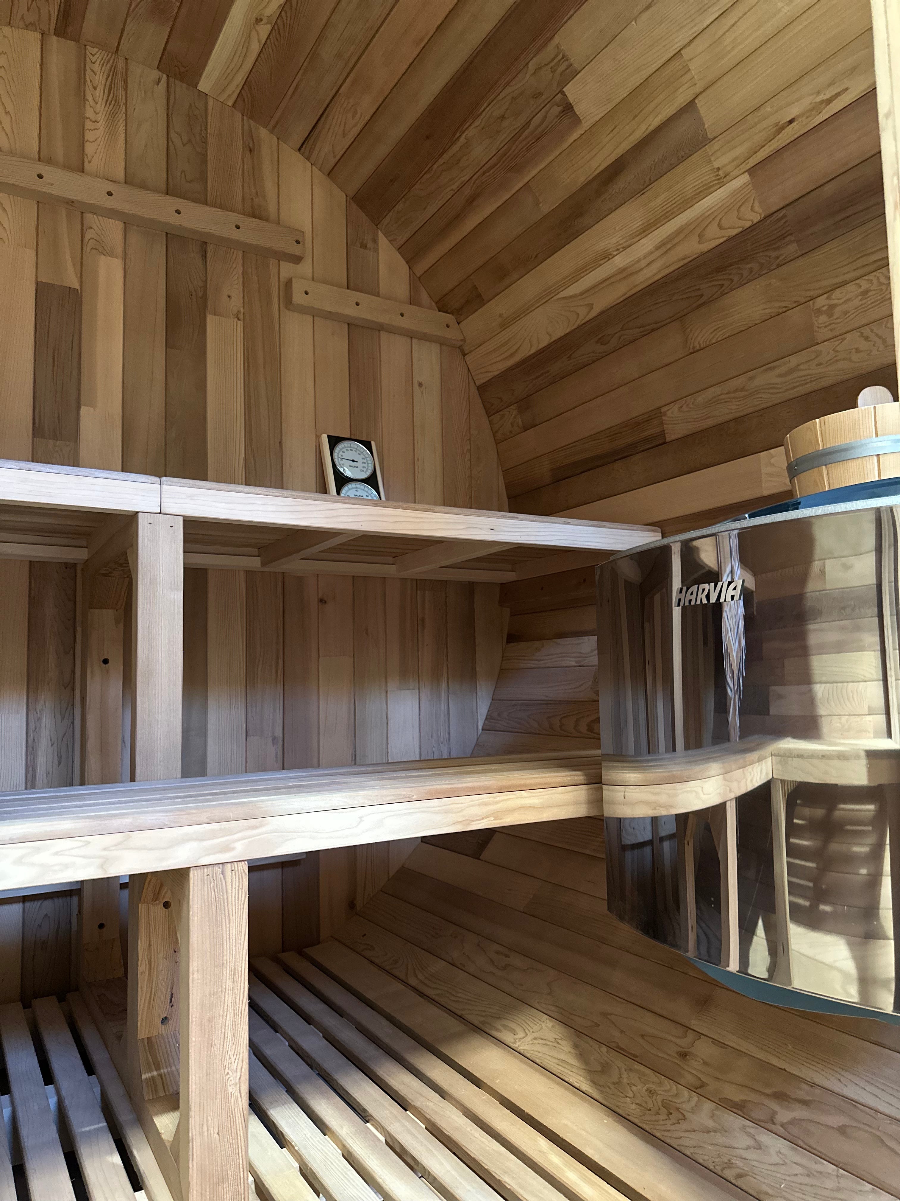 Outlook 4 Person Traditional Cedar Barrel Sauna