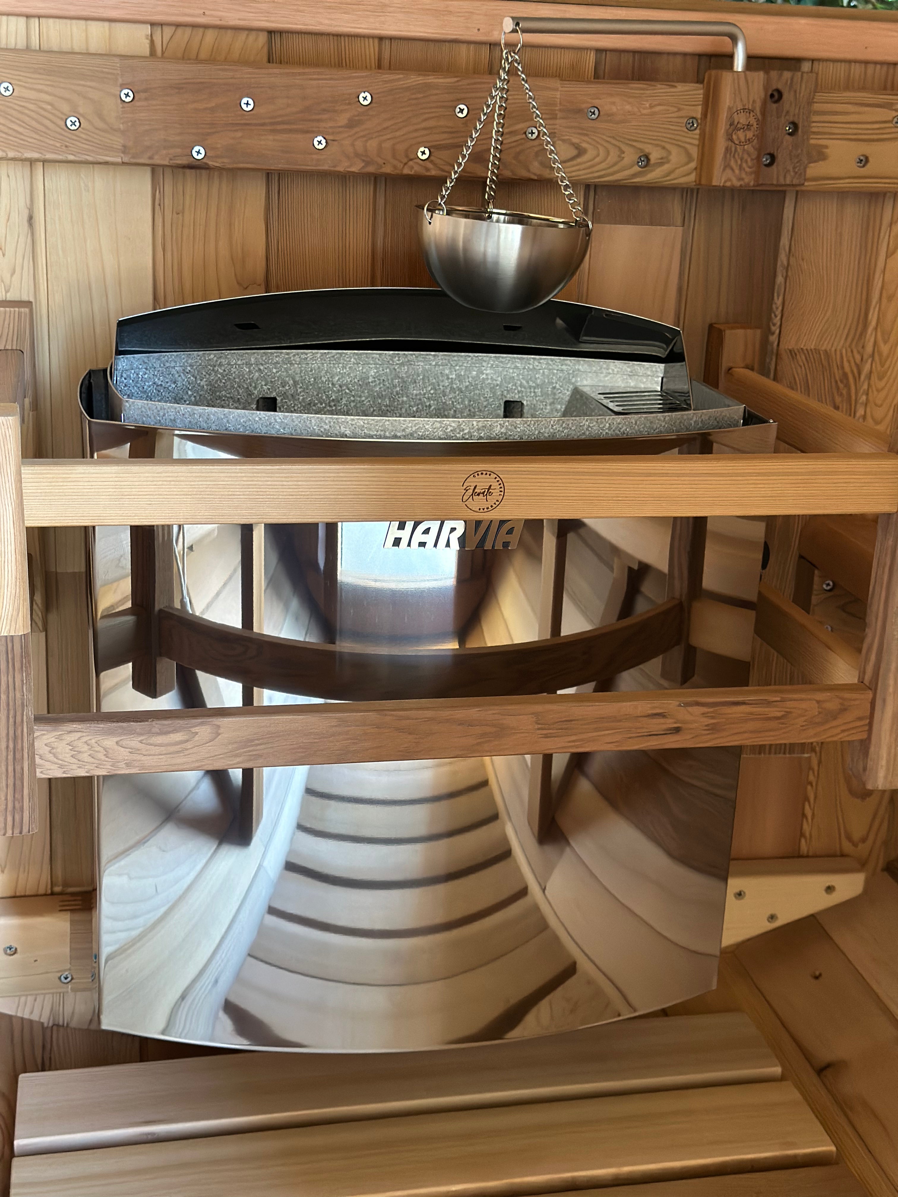 Cove 4 Person Traditional Cedar Barrel Sauna