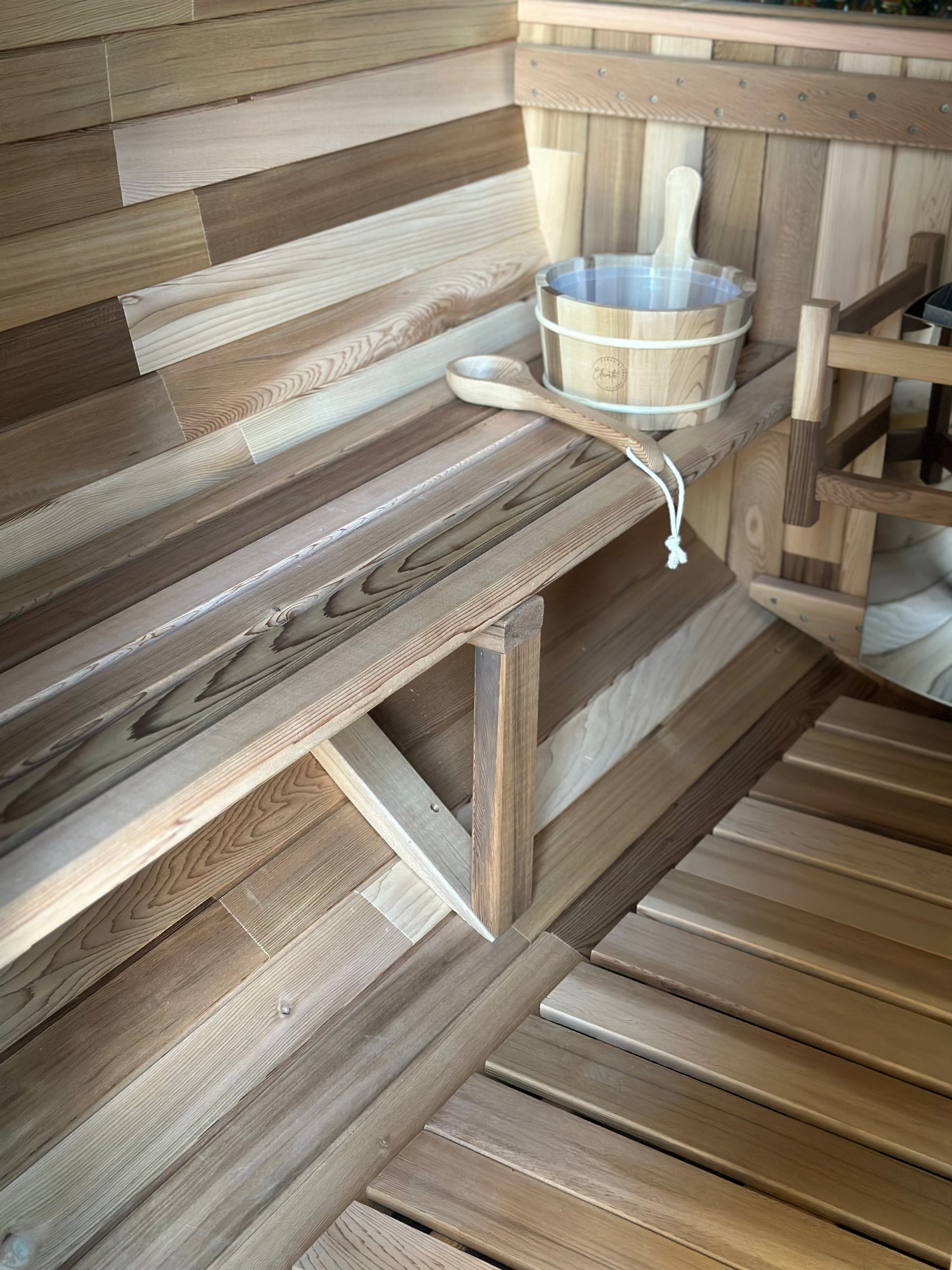 Cove 4 Person Traditional Cedar Barrel Sauna