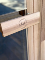 Load image into Gallery viewer, Cove Rearview 4 Person Traditional Cedar Barrel Sauna
