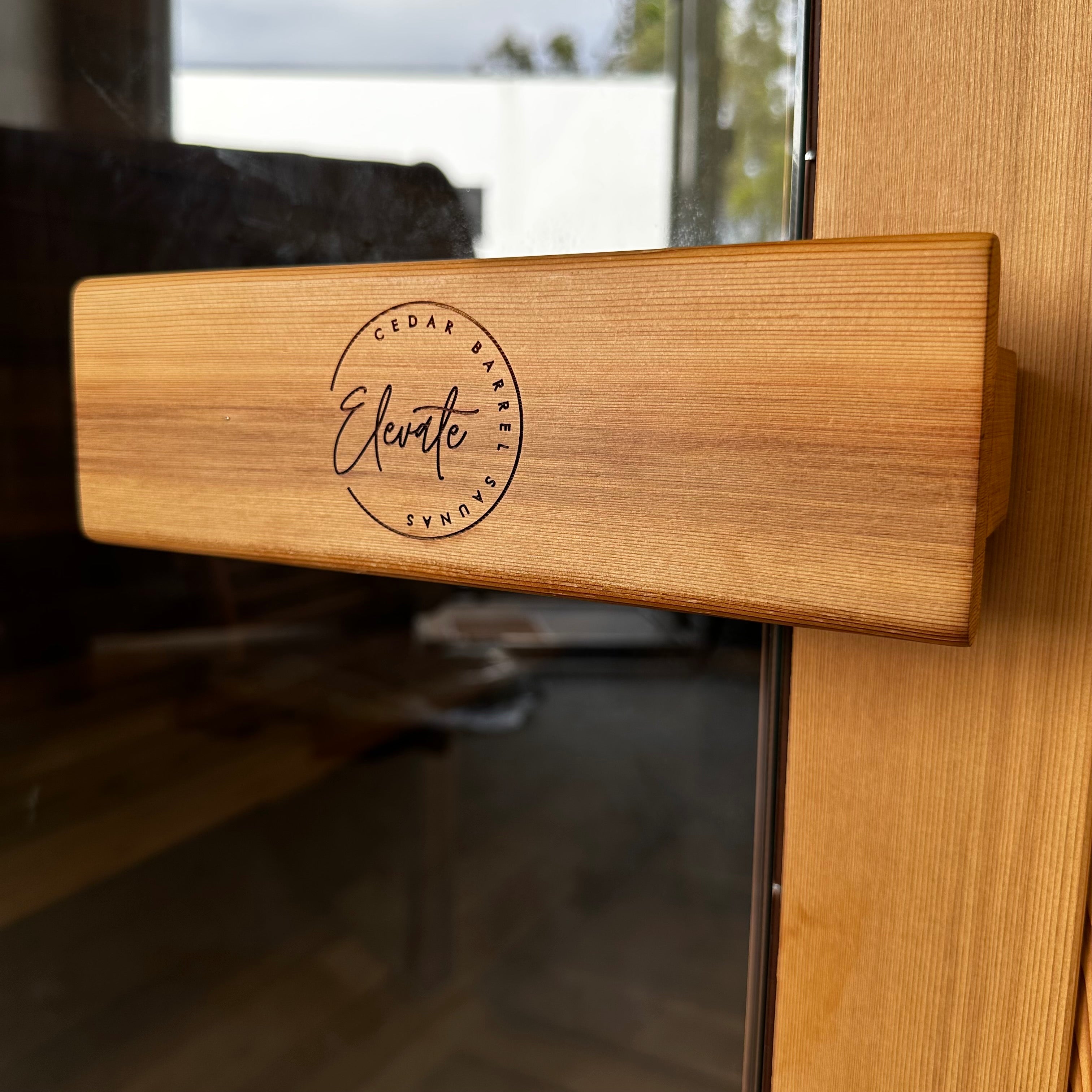 Cove Rearview 4 Person Traditional Cedar Barrel Sauna