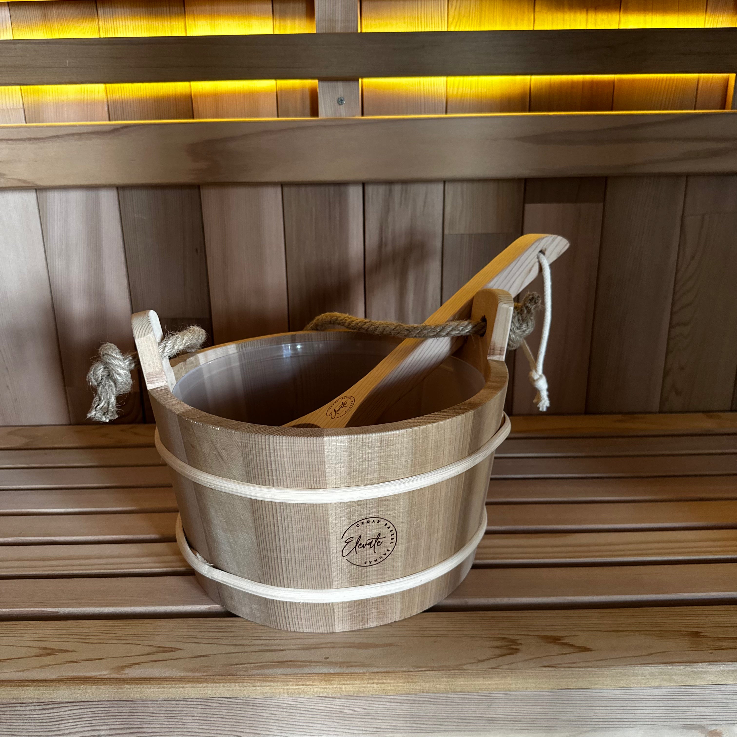 Elevate Cedar Bucket and Ladle