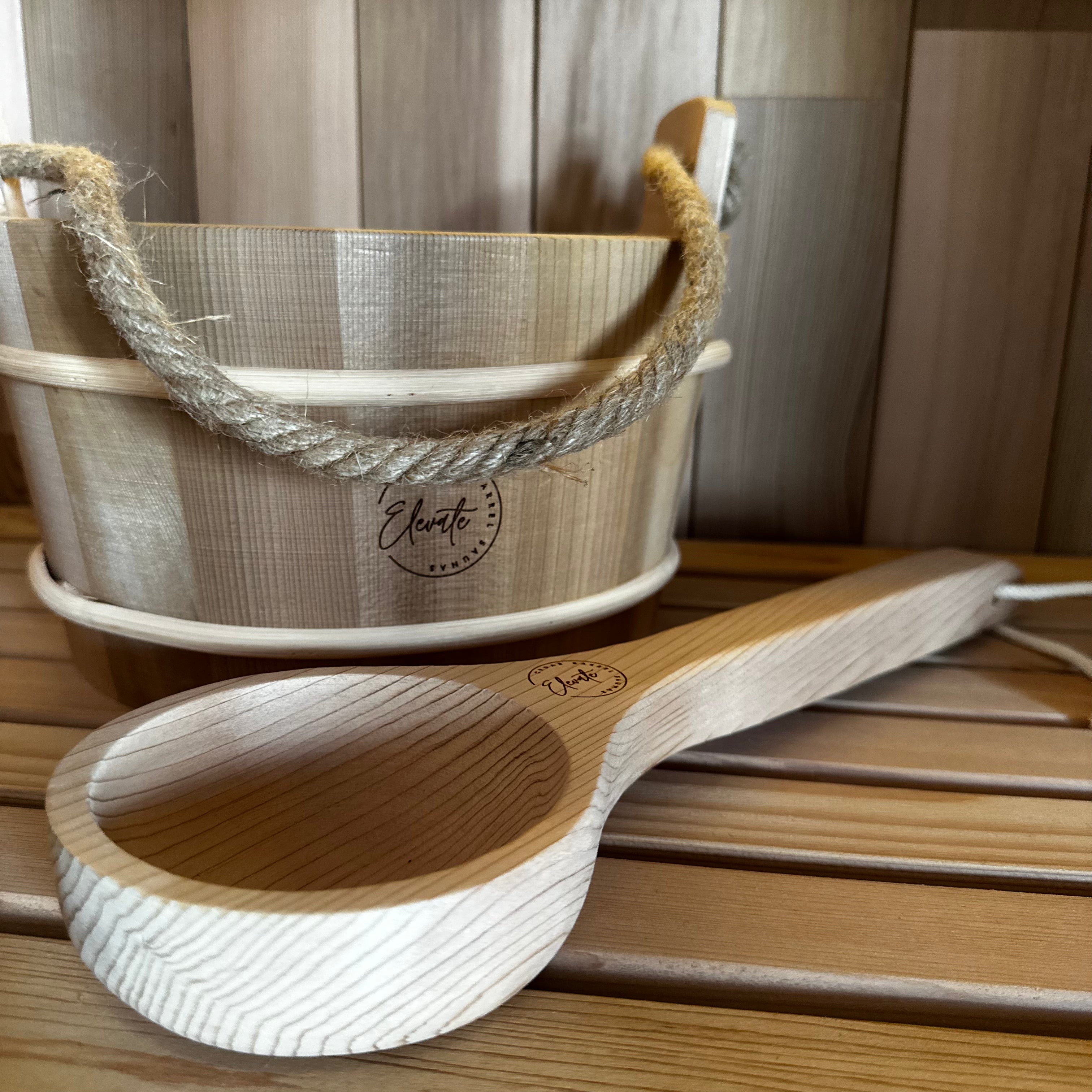 Elevate Cedar Bucket and Ladle