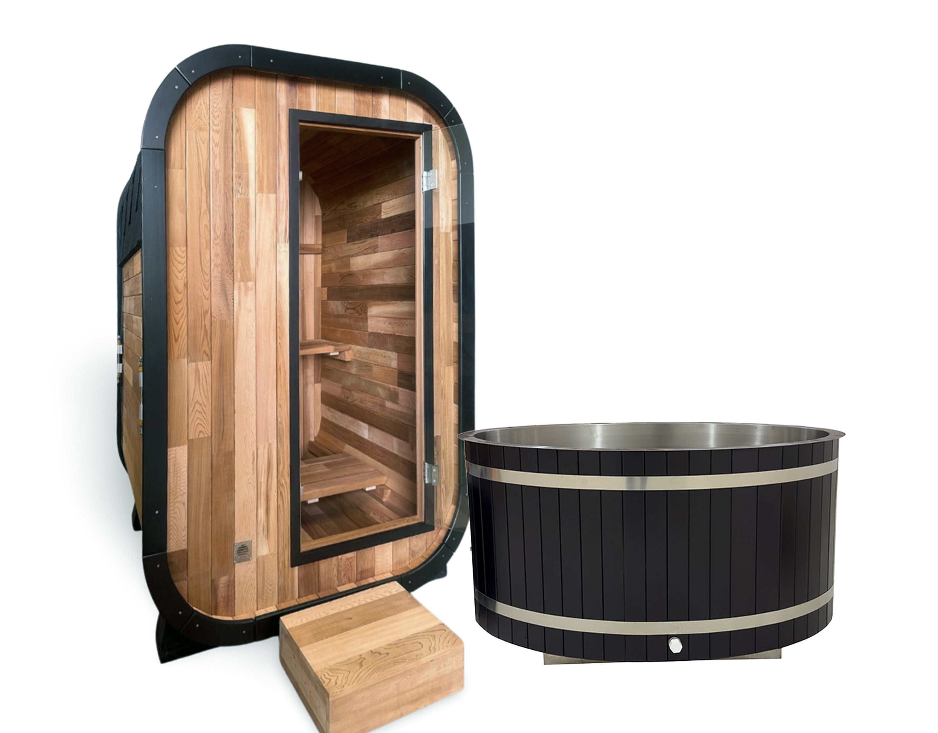 Cold Plunge and Niche 1-2 Person Sauna