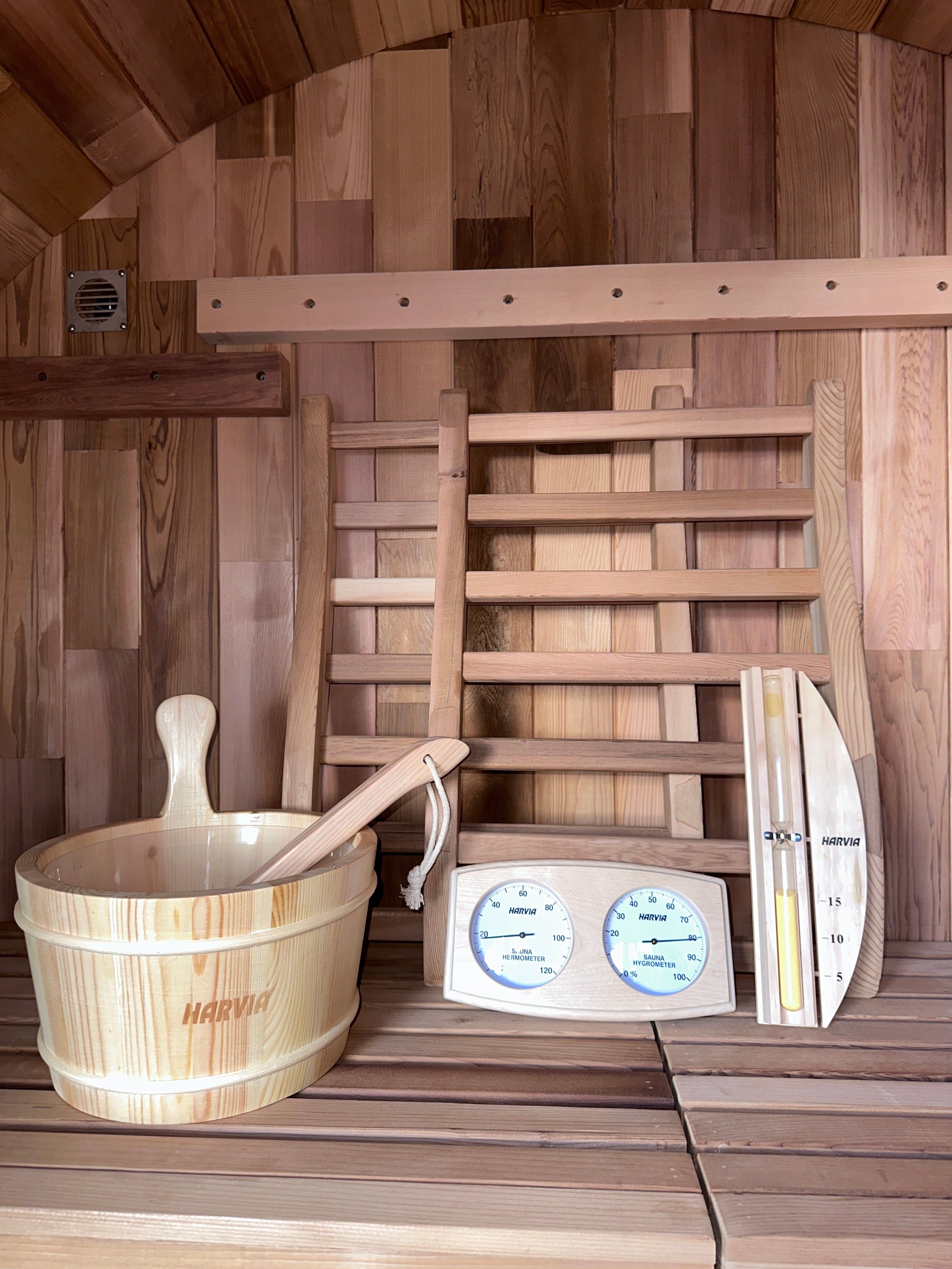 Outlook 4 Person Traditional Cedar Barrel Sauna