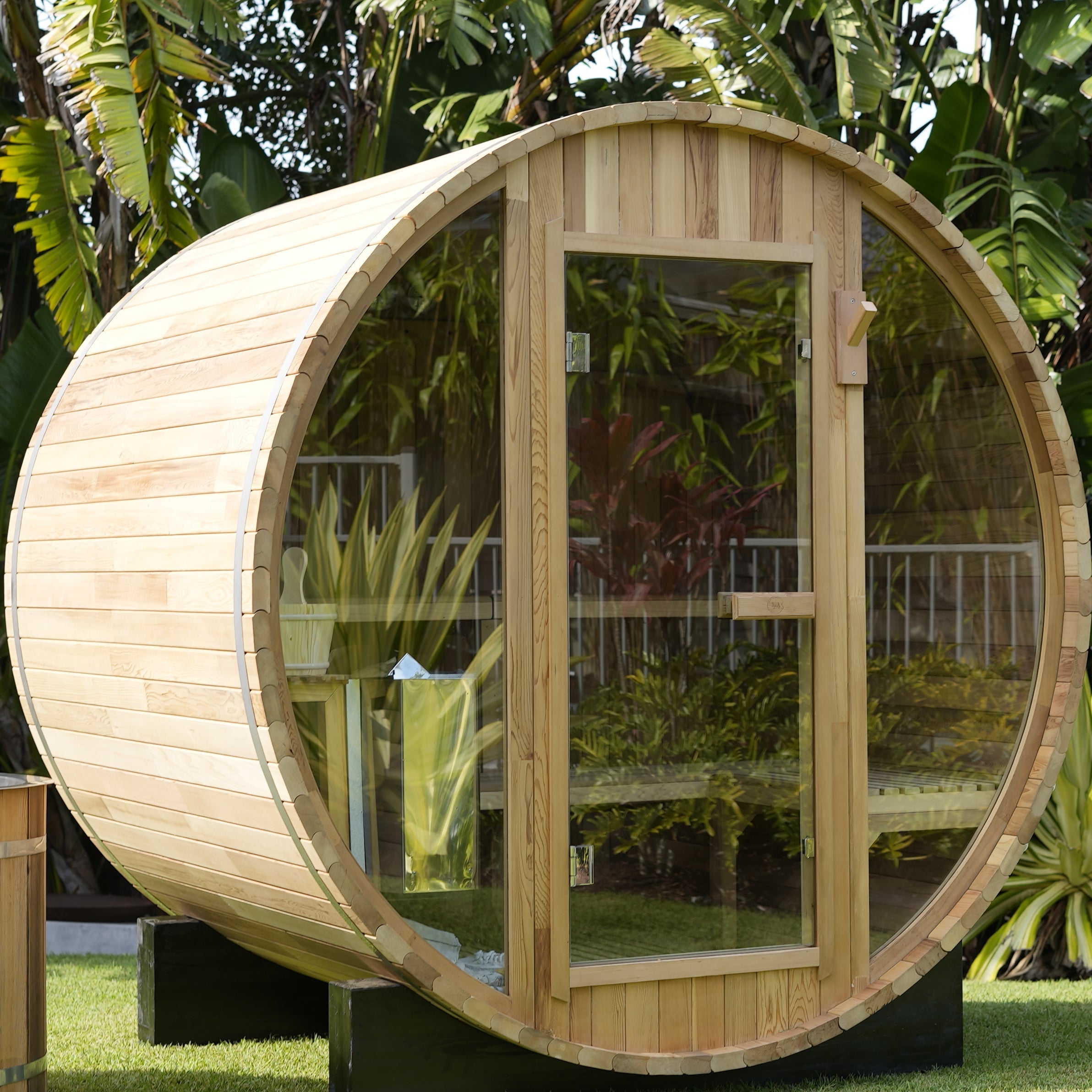 Outdoor Barrel Sauna | Elevate Saunas