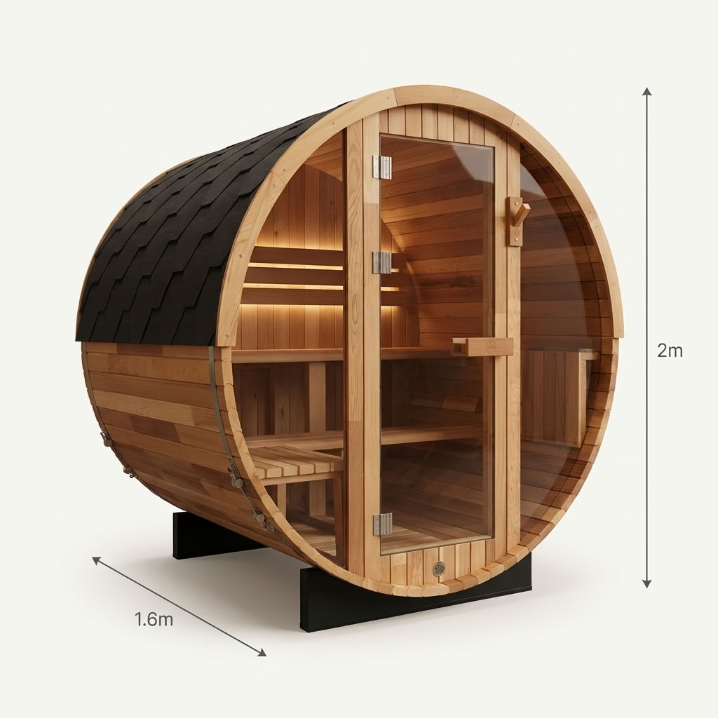 Outlook 4 Person Traditional Cedar Sauna
