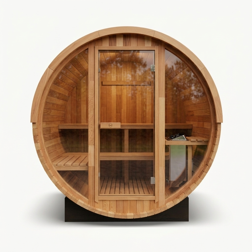 Outlook 4 Person Traditional Cedar Barrel Sauna