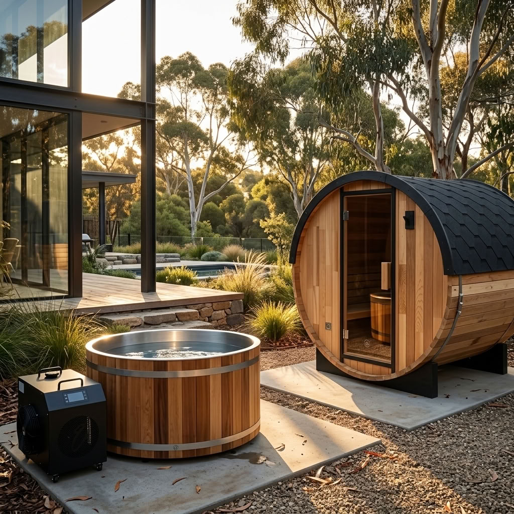 Curve 1 Person Ice Bath & Urban Sauna | Contrast Therapy