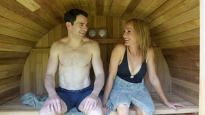 Outlook 4 Person Cedar Barrel Sauna