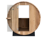 Load image into Gallery viewer, Cove Rearview 4 Person Cedar Barrel Sauna
