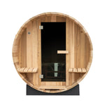 Load image into Gallery viewer, Deluxe 6 Person Cedar Barrel Sauna
