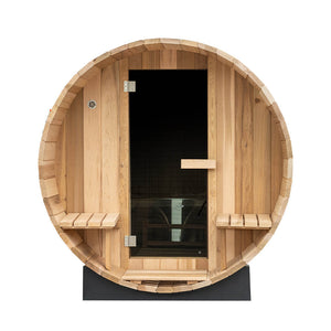 Deluxe 6 Person Cedar Barrel Sauna